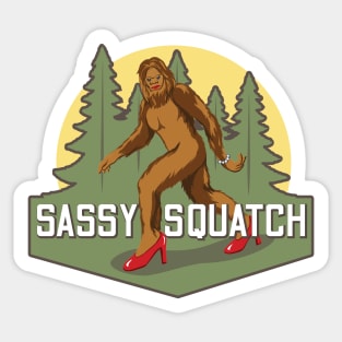 Sassy Squatch Sticker